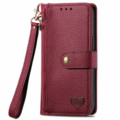 For Samsung Galaxy S24 FE Case RFID Blocking Zipper Pocket Leather Wallet Phone Cover