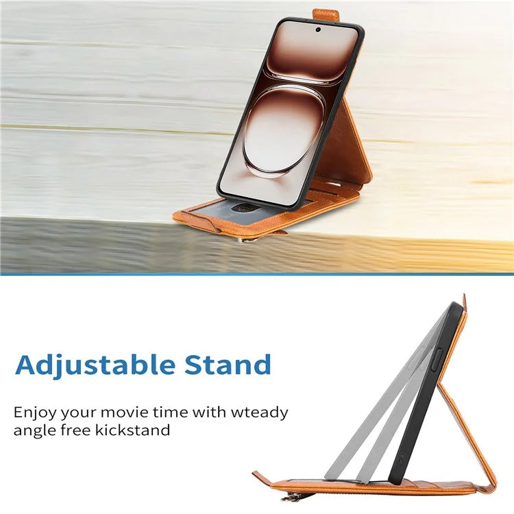 For Samsung Galaxy S24 FE Case Zipper Wallet Phone Leather Cover Vertical Flip Closing