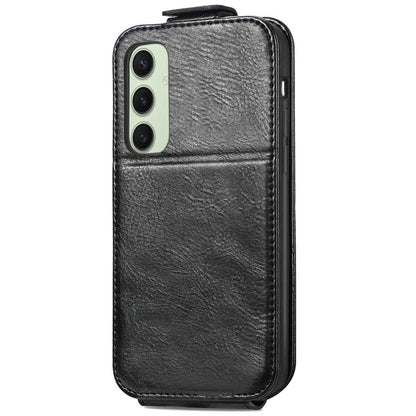 For Samsung Galaxy S24 FE Case Zipper Wallet Phone Leather Cover Vertical Flip Closing