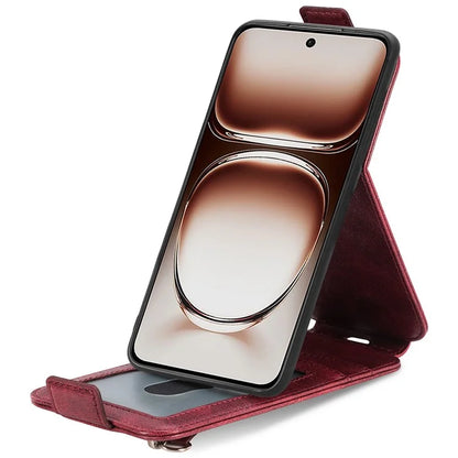 For Samsung Galaxy S24 FE Case Zipper Wallet Phone Leather Cover Vertical Flip Closing