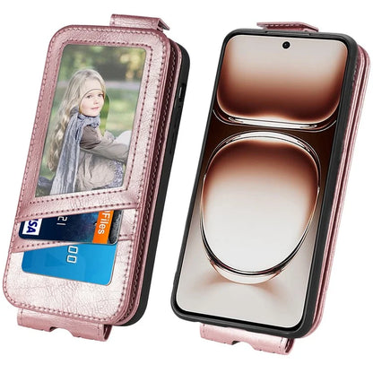 For Samsung Galaxy S24 FE Case Zipper Wallet Phone Leather Cover Vertical Flip Closing