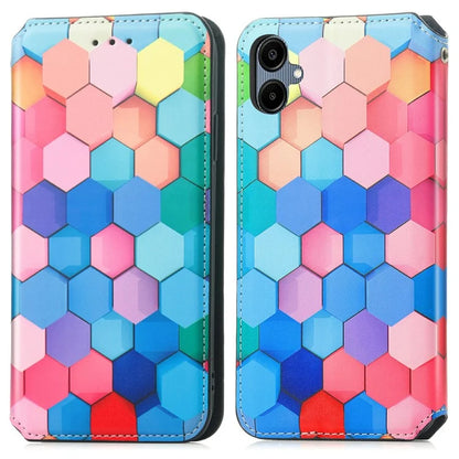 CASENEO 001 Series for Samsung Galaxy A06 Case RFID Blocking Wallet Leather Cover Pattern Print