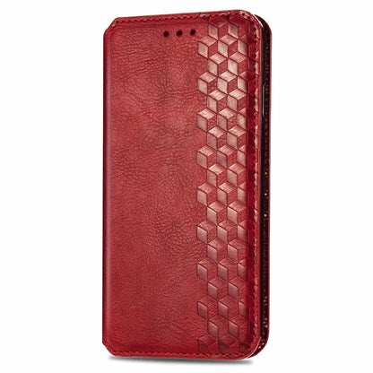 For Samsung Galaxy A06 Case Rhombus Imprint PU Leather Wallet Phone Cover