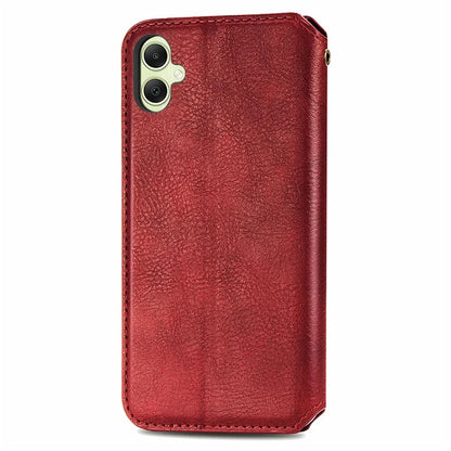 For Samsung Galaxy A06 Case Rhombus Imprint PU Leather Wallet Phone Cover