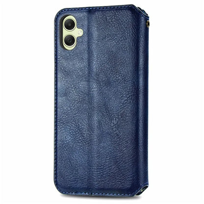 For Samsung Galaxy A06 Case Rhombus Imprint PU Leather Wallet Phone Cover