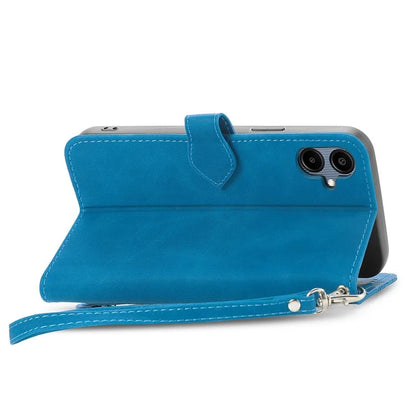 For Samsung Galax A06 Case Zipper Wallet PU Leather Flower Imprint Phone Cover