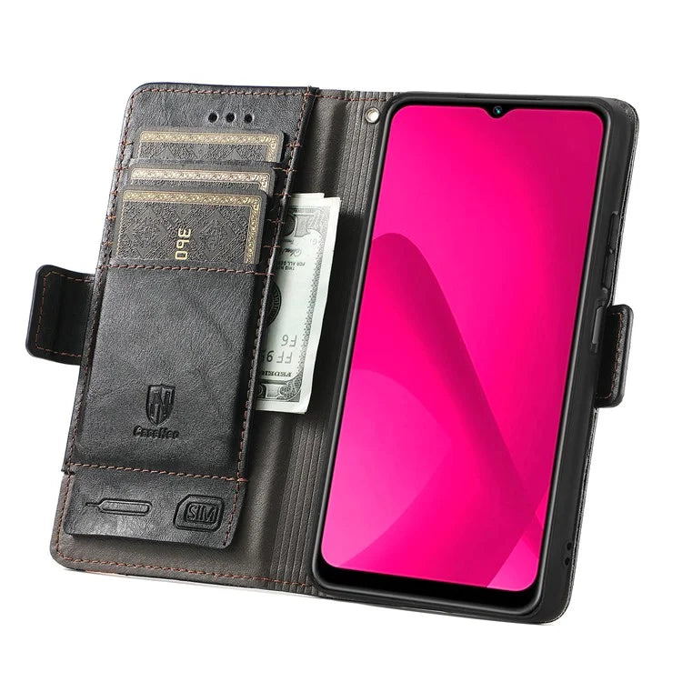 CASENEO 002 Series For Samsung Galaxy A06 Case Stand Wallet Splicing PU Leather Cover