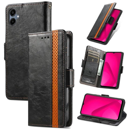 CASENEO 002 Series For Samsung Galaxy A06 Case Stand Wallet Splicing PU Leather Cover