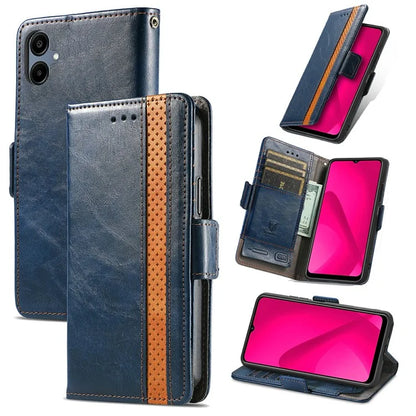 CASENEO 002 Series For Samsung Galaxy A06 Case Stand Wallet Splicing PU Leather Cover