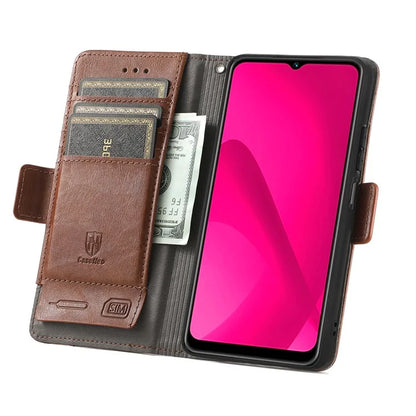 CASENEO 002 Series For Samsung Galaxy A06 Case Stand Wallet Splicing PU Leather Cover