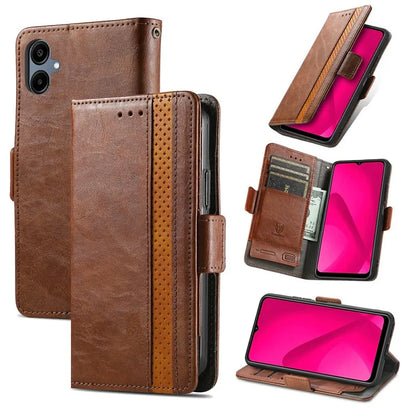 CASENEO 002 Series For Samsung Galaxy A06 Case Stand Wallet Splicing PU Leather Cover