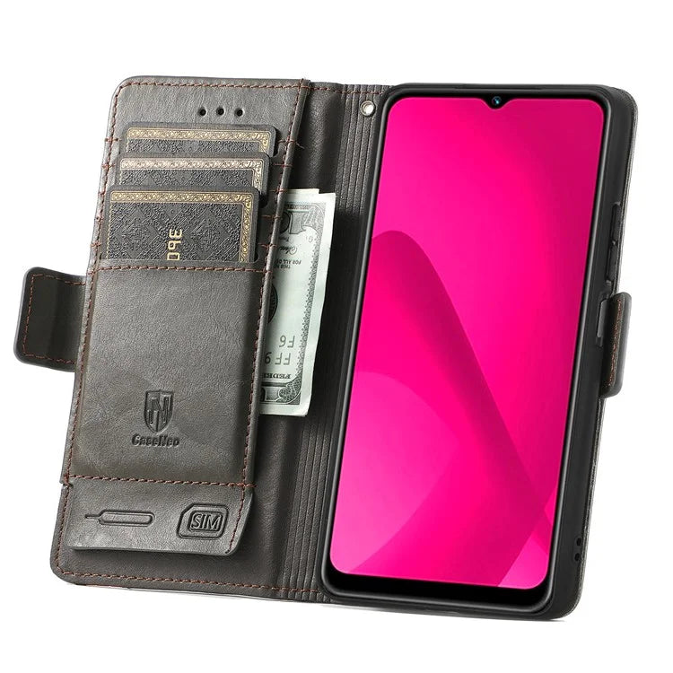 CASENEO 002 Series For Samsung Galaxy A06 Case Stand Wallet Splicing PU Leather Cover