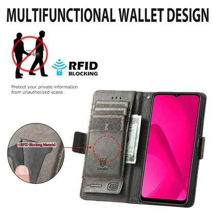 CASENEO 002 Series For Samsung Galaxy A06 Case Stand Wallet Splicing PU Leather Cover