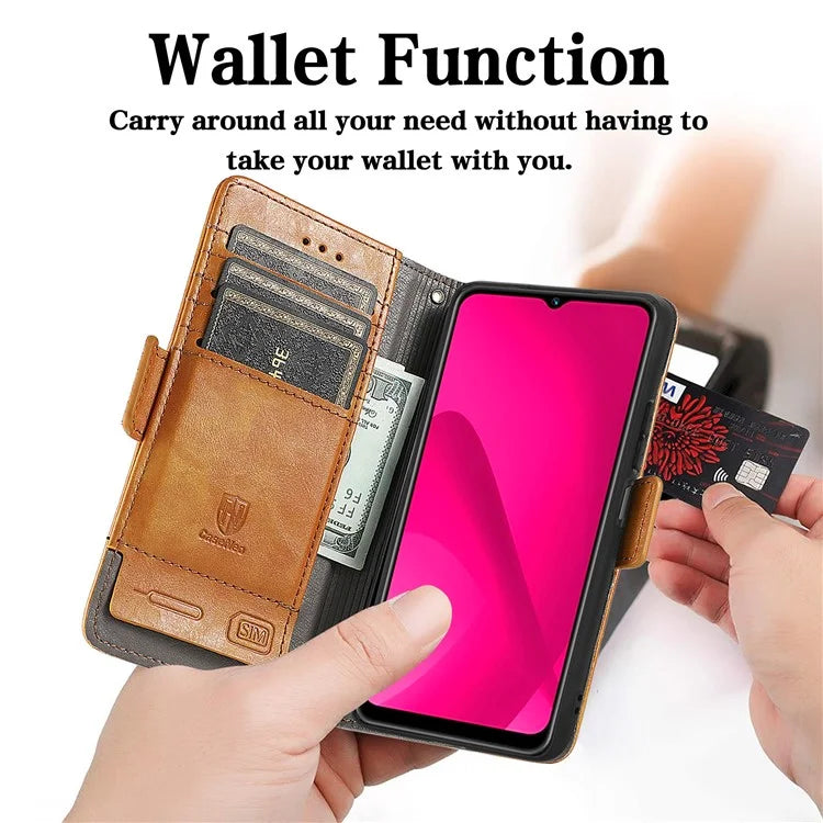 CASENEO 002 Series For Samsung Galaxy A06 Case Stand Wallet Splicing PU Leather Cover