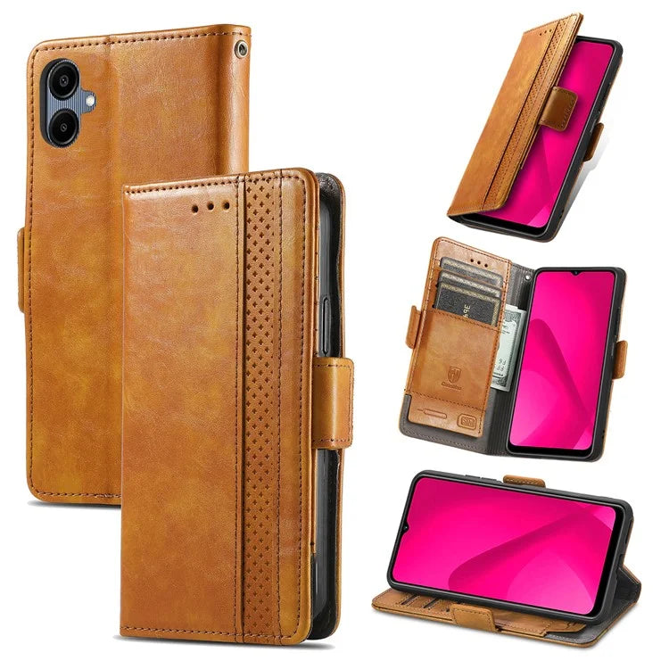 CASENEO 002 Series For Samsung Galaxy A06 Case Stand Wallet Splicing PU Leather Cover