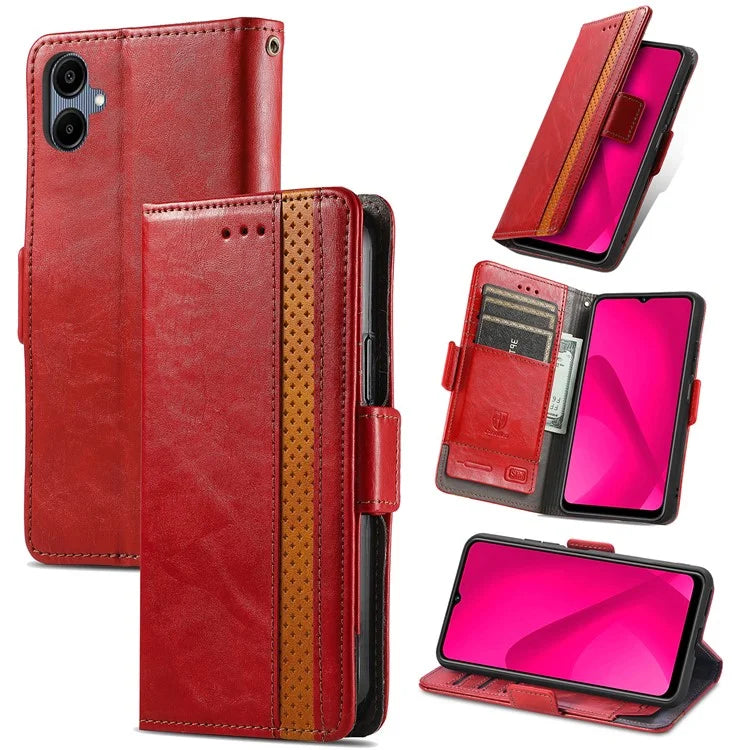 CASENEO 002 Series For Samsung Galaxy A06 Case Stand Wallet Splicing PU Leather Cover