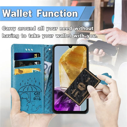 For Samsung Galaxy A06 Case Leather Wallet Flip Phone Cover Cute Cat Dog Pattern