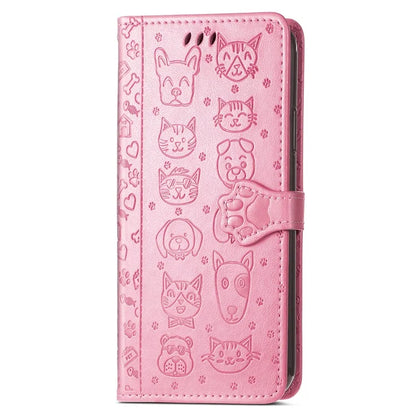 For Samsung Galaxy A06 Case Leather Wallet Flip Phone Cover Cute Cat Dog Pattern
