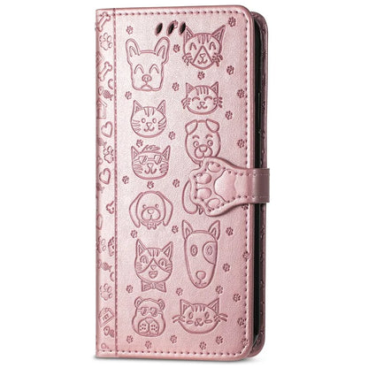 For Samsung Galaxy A06 Case Leather Wallet Flip Phone Cover Cute Cat Dog Pattern