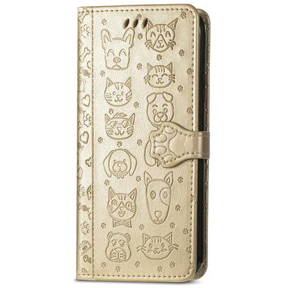 For Samsung Galaxy A06 Case Leather Wallet Flip Phone Cover Cute Cat Dog Pattern