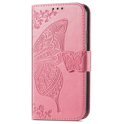 For Samsung Galaxy A06 Case PU Leather Wallet Phone Cover Butterfly Pattern