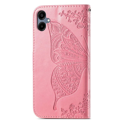 For Samsung Galaxy A06 Case PU Leather Wallet Phone Cover Butterfly Pattern