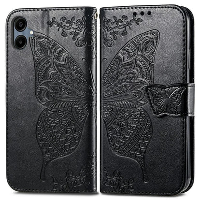 For Samsung Galaxy A06 Case PU Leather Wallet Phone Cover Butterfly Pattern