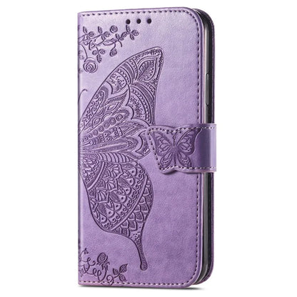 For Samsung Galaxy A06 Case PU Leather Wallet Phone Cover Butterfly Pattern