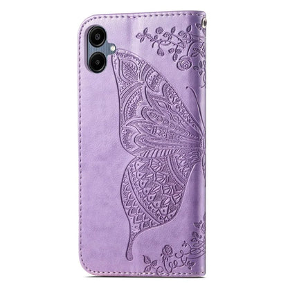 For Samsung Galaxy A06 Case PU Leather Wallet Phone Cover Butterfly Pattern
