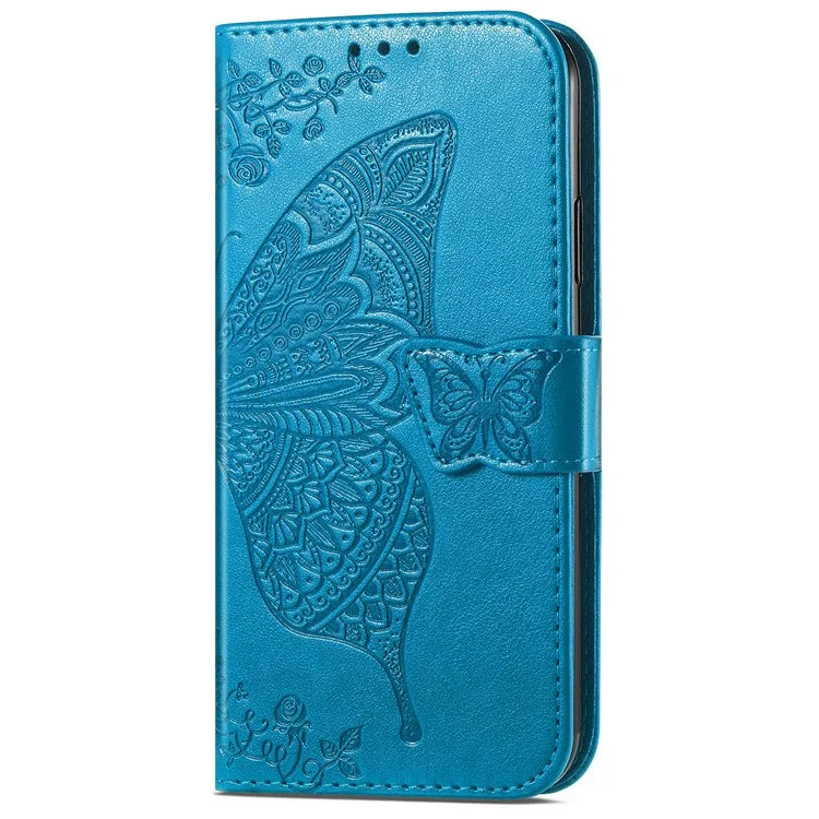 For Samsung Galaxy A06 Case PU Leather Wallet Phone Cover Butterfly Pattern