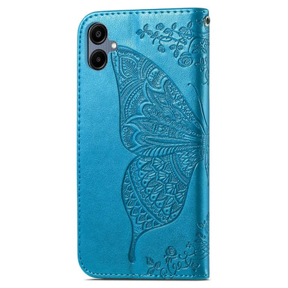For Samsung Galaxy A06 Case PU Leather Wallet Phone Cover Butterfly Pattern