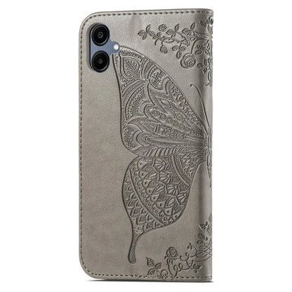 For Samsung Galaxy A06 Case PU Leather Wallet Phone Cover Butterfly Pattern