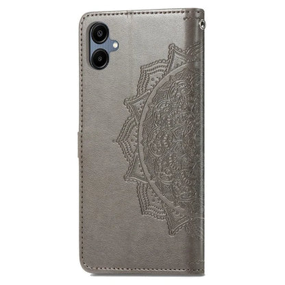 For Samsung Galaxy A06 Case Mandala Embossed Design Leather Wallet Phone Cover