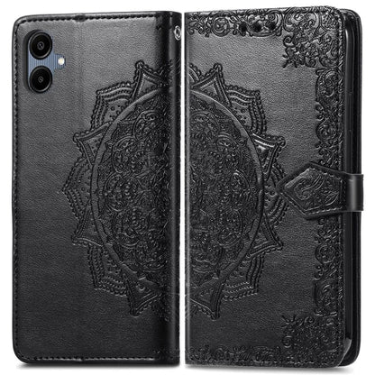 For Samsung Galaxy A06 Case Mandala Embossed Design Leather Wallet Phone Cover