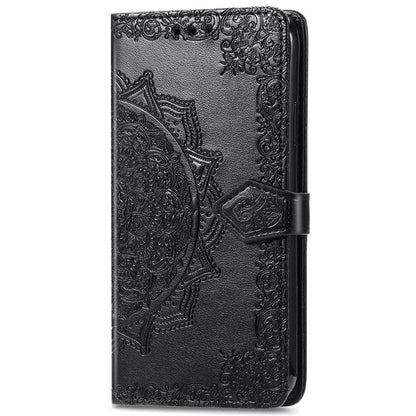For Samsung Galaxy A06 Case Mandala Embossed Design Leather Wallet Phone Cover