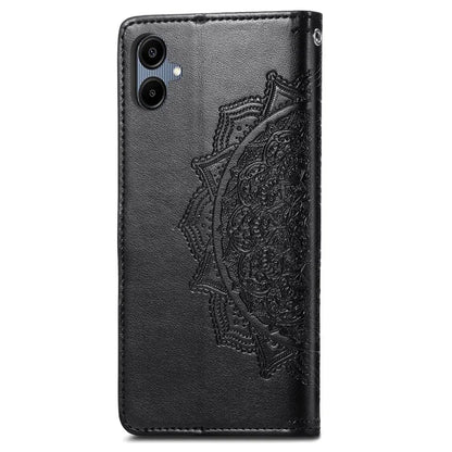 For Samsung Galaxy A06 Case Mandala Embossed Design Leather Wallet Phone Cover