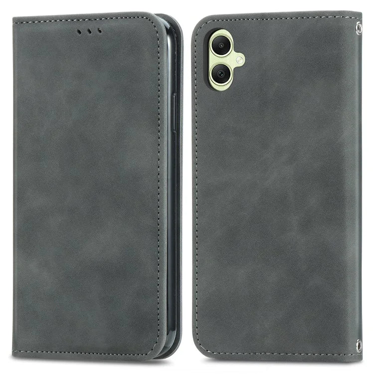 For Samsung Galaxy A06 Case Skin Touch Feeling Leather Wallet Phone Cover Magnetic Absorption