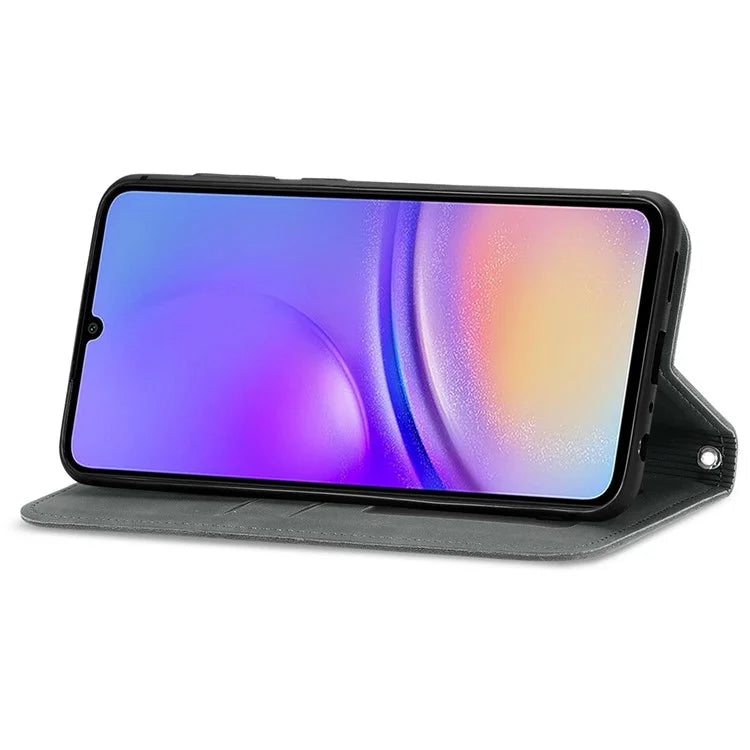 For Samsung Galaxy A06 Case Skin Touch Feeling Leather Wallet Phone Cover Magnetic Absorption