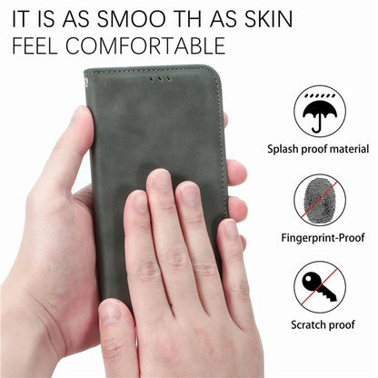 For Samsung Galaxy A06 Case Skin Touch Feeling Leather Wallet Phone Cover Magnetic Absorption