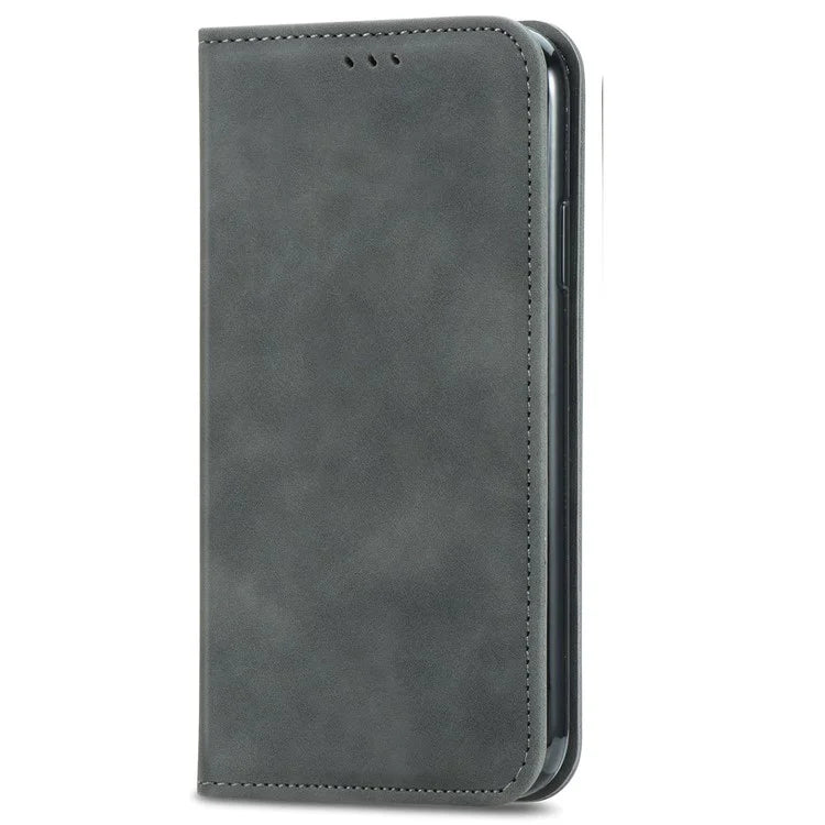 For Samsung Galaxy A06 Case Skin Touch Feeling Leather Wallet Phone Cover Magnetic Absorption