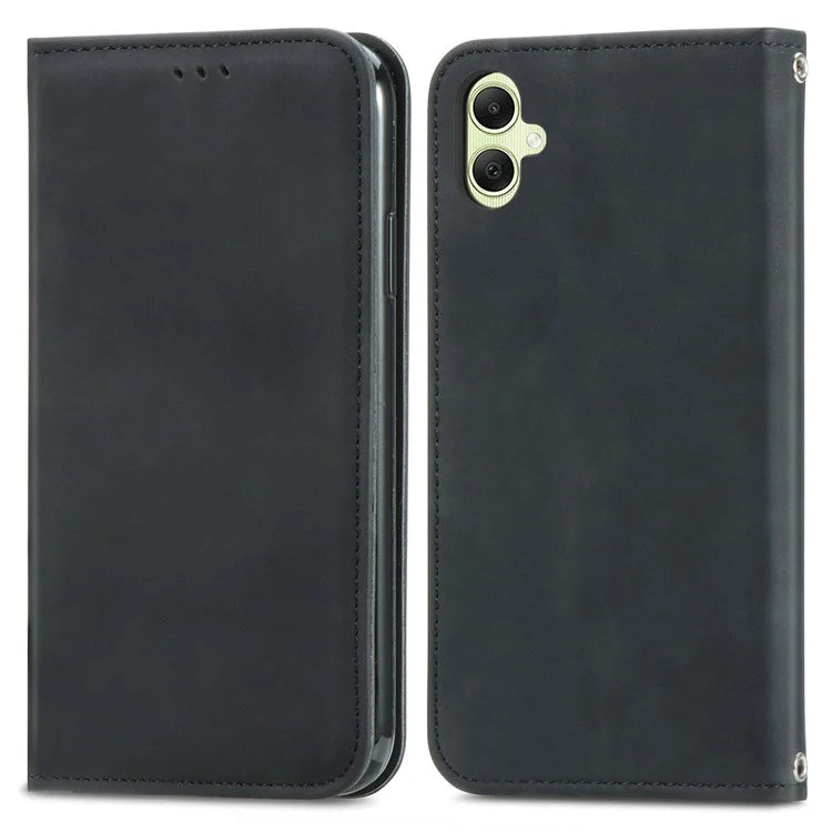 For Samsung Galaxy A06 Case Skin Touch Feeling Leather Wallet Phone Cover Magnetic Absorption