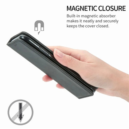 For Samsung Galaxy A06 Case Skin Touch Feeling Leather Wallet Phone Cover Magnetic Absorption