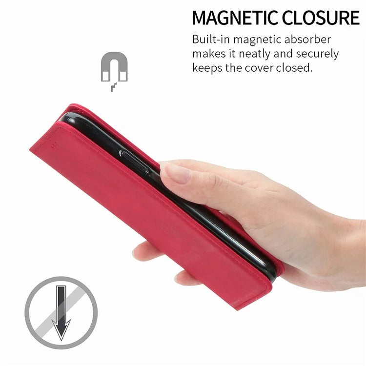 For Samsung Galaxy A06 Case Skin Touch Feeling Leather Wallet Phone Cover Magnetic Absorption