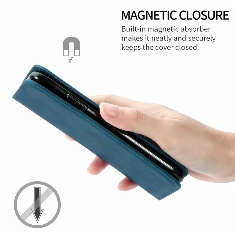 For Samsung Galaxy A06 Case Skin Touch Feeling Leather Wallet Phone Cover Magnetic Absorption