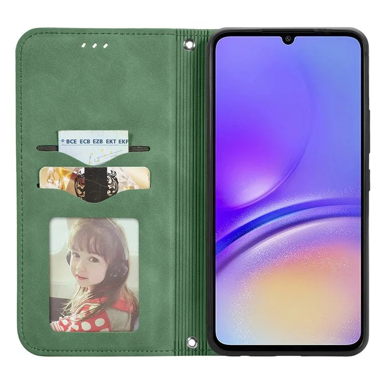 For Samsung Galaxy A06 Case Skin Touch Feeling Leather Wallet Phone Cover Magnetic Absorption