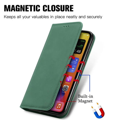 For Samsung Galaxy A06 Case Skin Touch Feeling Leather Wallet Phone Cover Magnetic Absorption