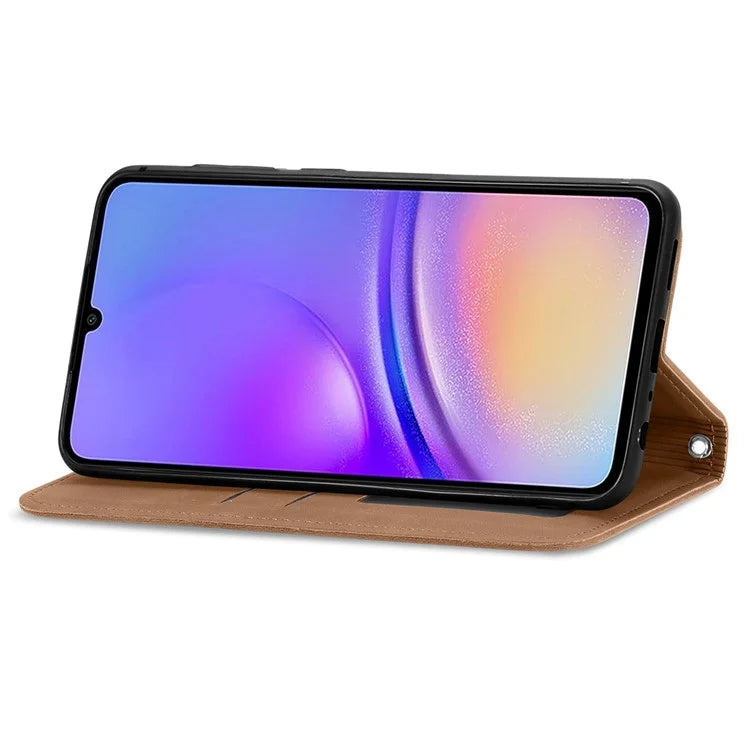 For Samsung Galaxy A06 Case Skin Touch Feeling Leather Wallet Phone Cover Magnetic Absorption