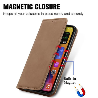 For Samsung Galaxy A06 Case Skin Touch Feeling Leather Wallet Phone Cover Magnetic Absorption