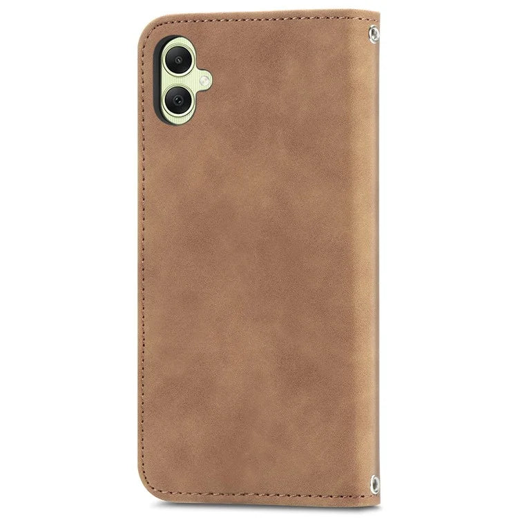 For Samsung Galaxy A06 Case Skin Touch Feeling Leather Wallet Phone Cover Magnetic Absorption