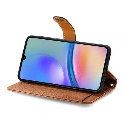 For Samsung Galaxy A06 Case RFID Blocking Zipper Pocket Leather Wallet Phone Cover